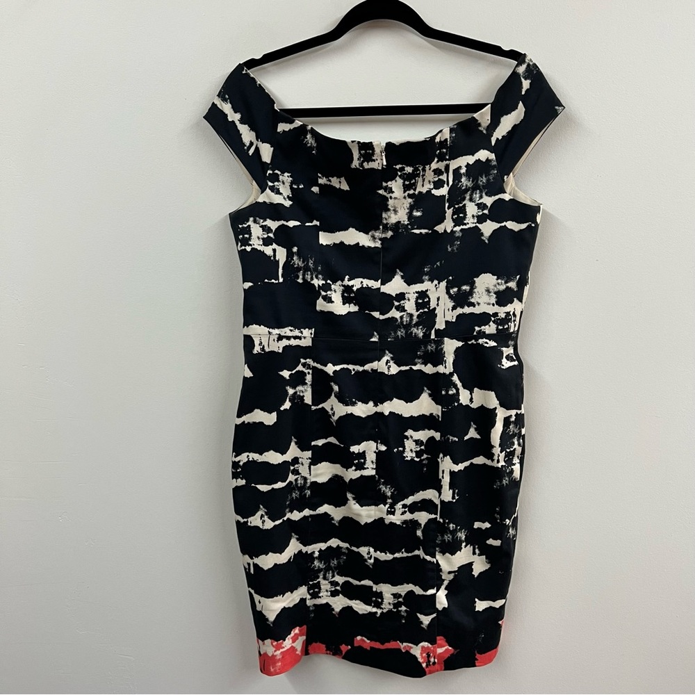 Black Halo Riya Sheath Dress in Lena Print
